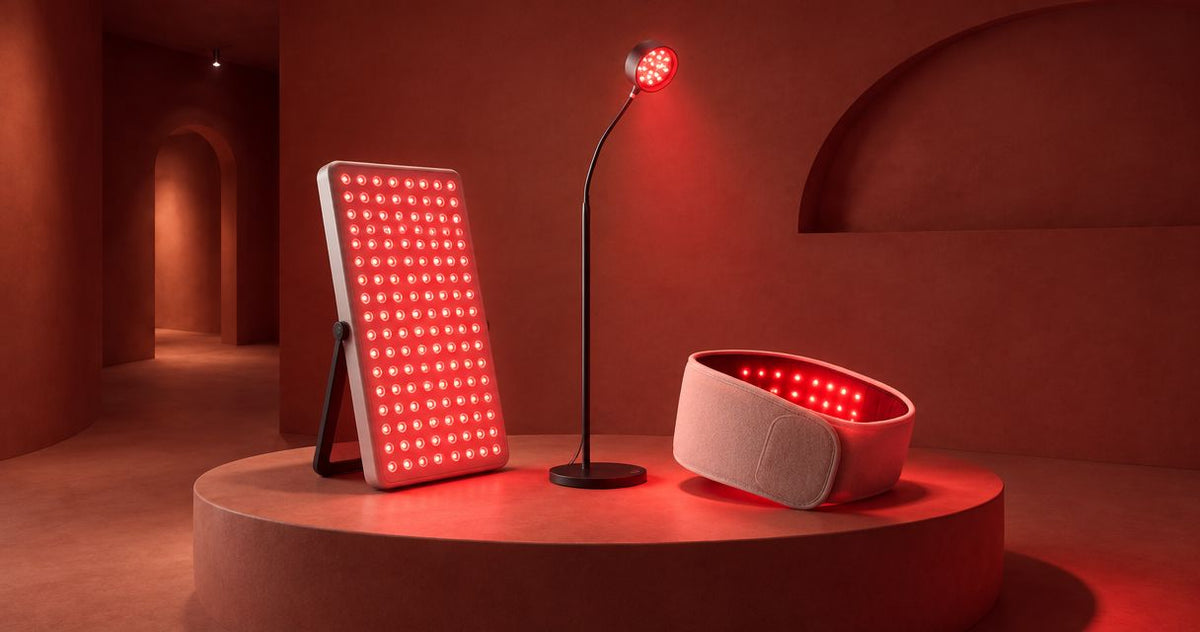 Red light therapy devices: panel, lamp or wearable wrap?