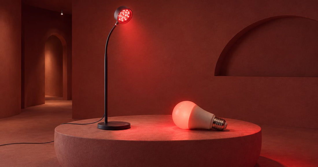 Red light therapy devices: LEDs or heat lamps for home use?